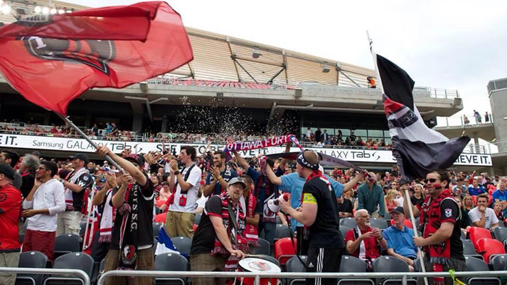 Image result for Ottawa fury supporters section